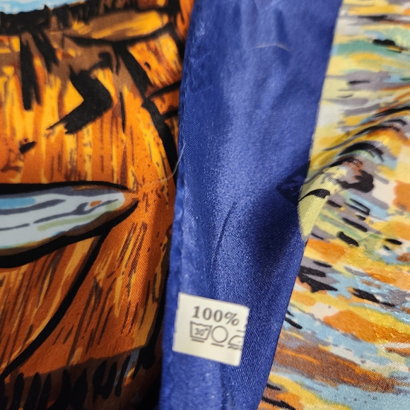 Van Gogh Cafe Terrace Silk Scarf - Picture 6 of 8